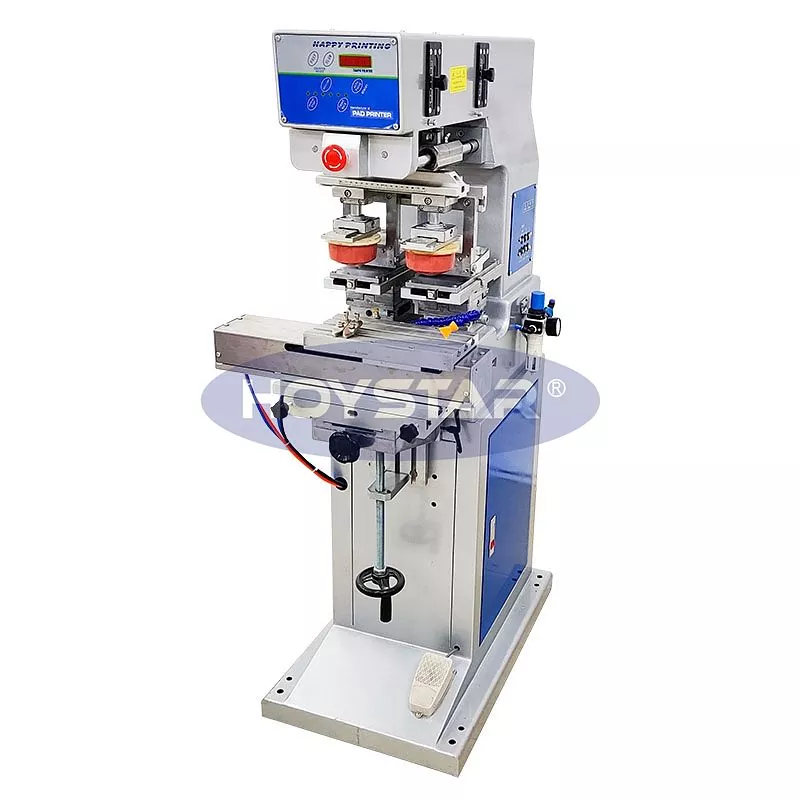 Printer Pad Dua Warna Dengan Meja Kerja Antar-Jemput